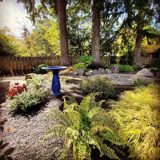 Landscape installation or grounds maintenance by Earthworks Landscape Service