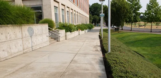 Landscape installation or grounds maintenance by Earthworks Landscape Service