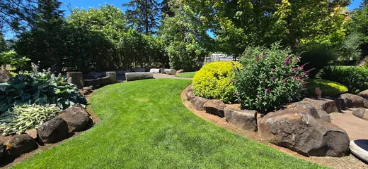Landscape installation or grounds maintenance by Earthworks Landscape Service