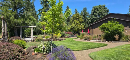 Landscape installation or grounds maintenance by Earthworks Landscape Service